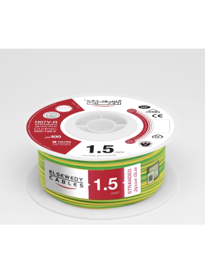 ١٠٠متر سلك نحاس CU / PVC مجدول 1.5 مم